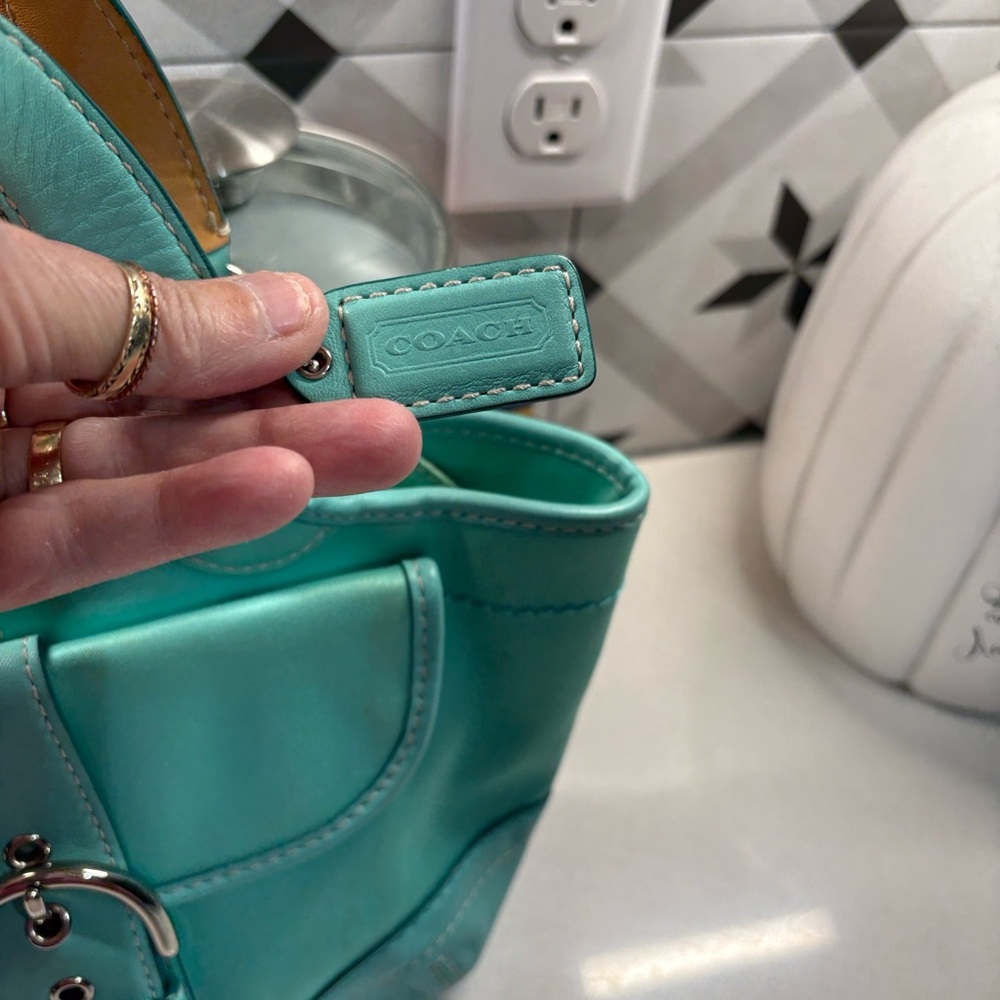 Coach Vintage Mini Soho Tiffany Blue Pristine Cont - Picture 4 of 5